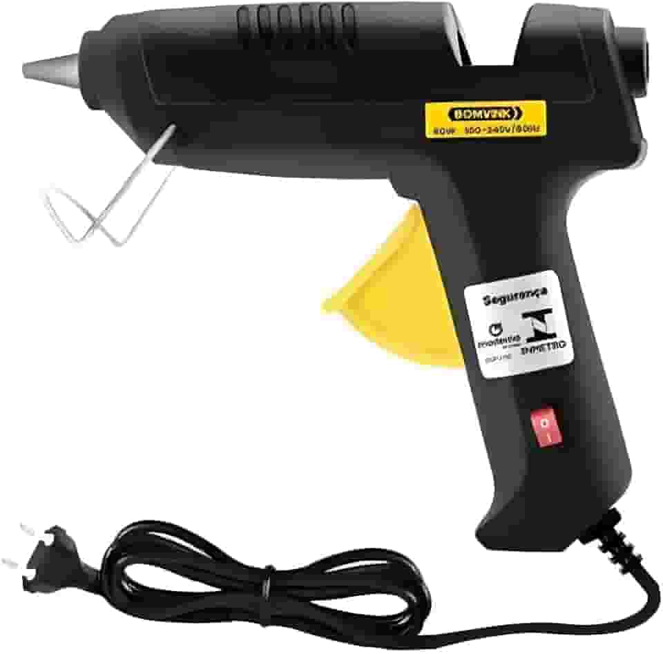 Pistola de Cola Quente Profissional, 40W Bivolt, Bastão 11mm, Aquecimento Rápido, Sistema Antivazamento, Design Ergonômico, para Artesanato e Reparos