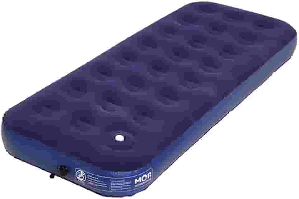 Colchão Inflável Solteiro Mor Multiuso com Fole - Azul