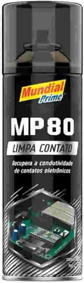 Limpa Contato Elétrico MP80 Mundial Prime, Spray 300ml, Remove Oxidação e Poeira