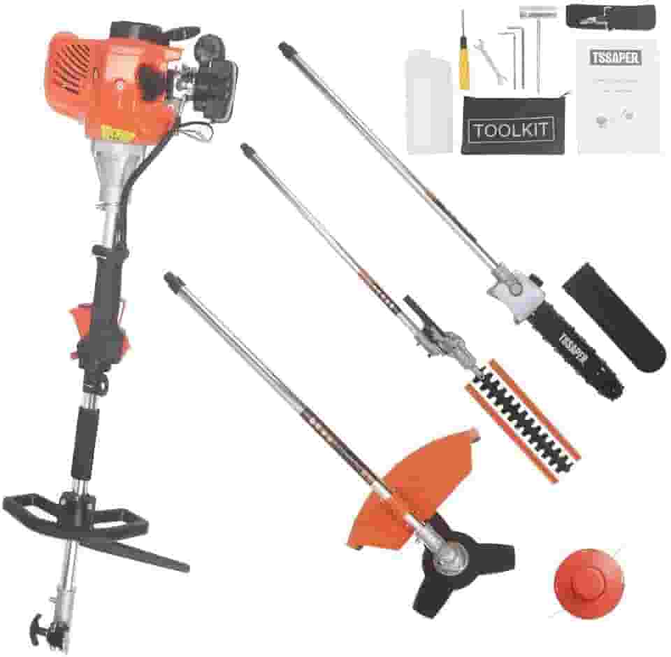 ROÇADERA GASOLINA MULTIFUNCIONAL 5X1 63CC COM PODADOR DE CERCA VIVA