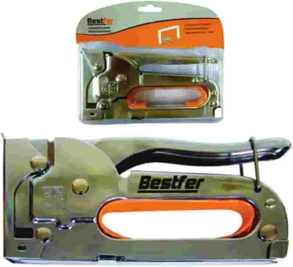 GRAMPEADOR PROFISSIONAL TAPECEIRO LONA MDF SOFA MADEIRA E TECIDOS DE 4A8MM BESTFER