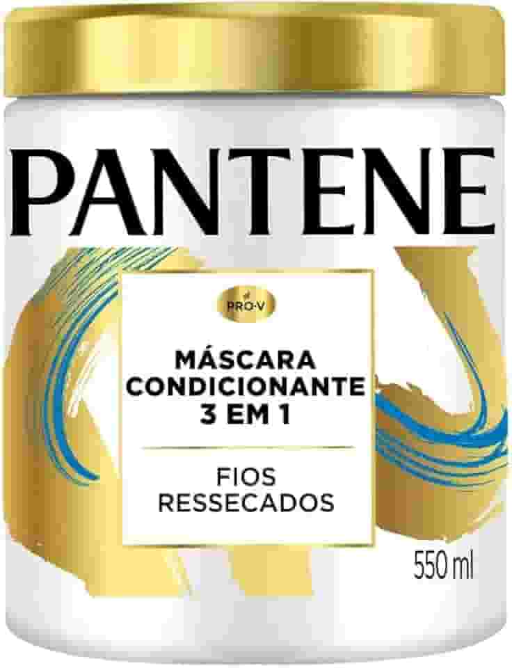 Máscara pantene Pro-Vitaminas 3 em 1 Condicionante 550ml. Fios ressecados
