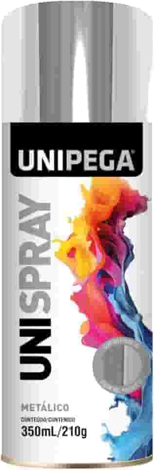 UNIPEGA TINTA SPRAY METALICA CROMADO 350ML/210G
