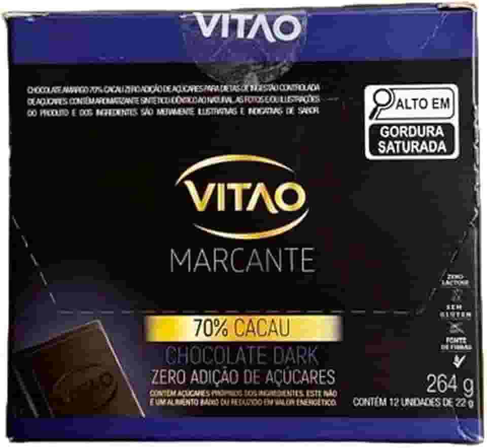 Chocolate Zero 70% Amargo - 12 Unidades de 22g - VITAO