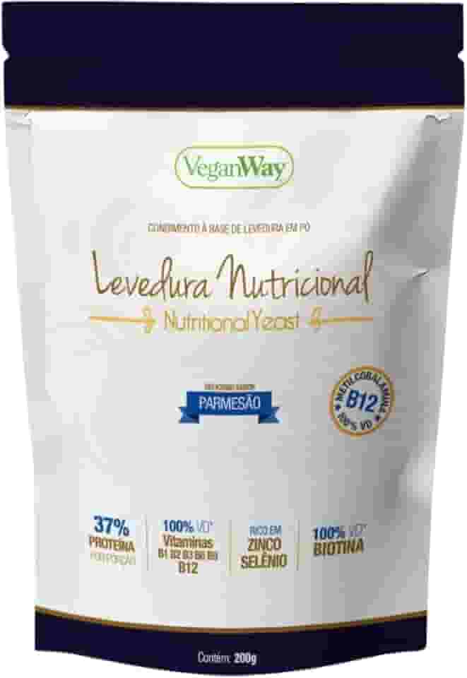 Levedura Nutricional Em Pó - Nutritional Yeast - Sabor Parmesão - 200 Gr - 40 Porções - VeganWay