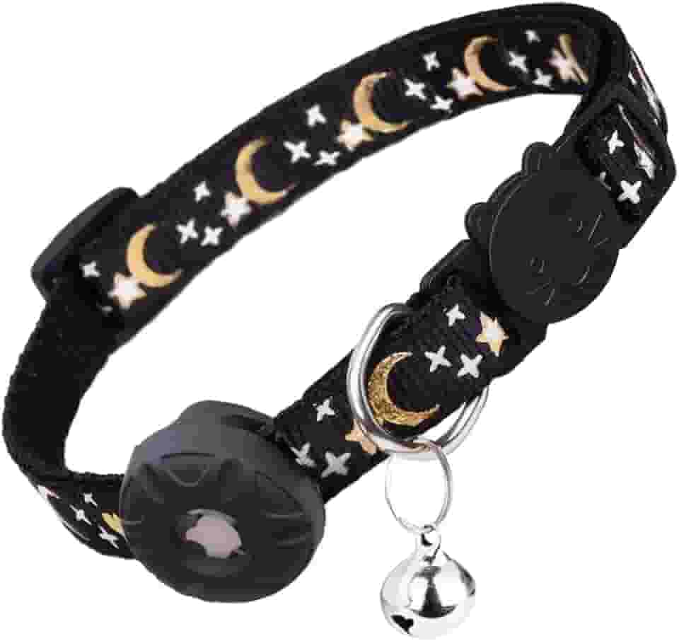 Coleira para gatos AirTag, coleira de segurança para gatinhos com suporte para Airtag da Apple, linda coleira GPS para gatos com sino [preto], coleiras leves para gatos, gatinhos e filhotes