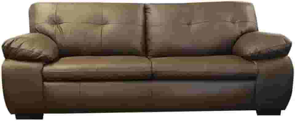 Sofá de Couro Marselha 3 lugares - Marrom