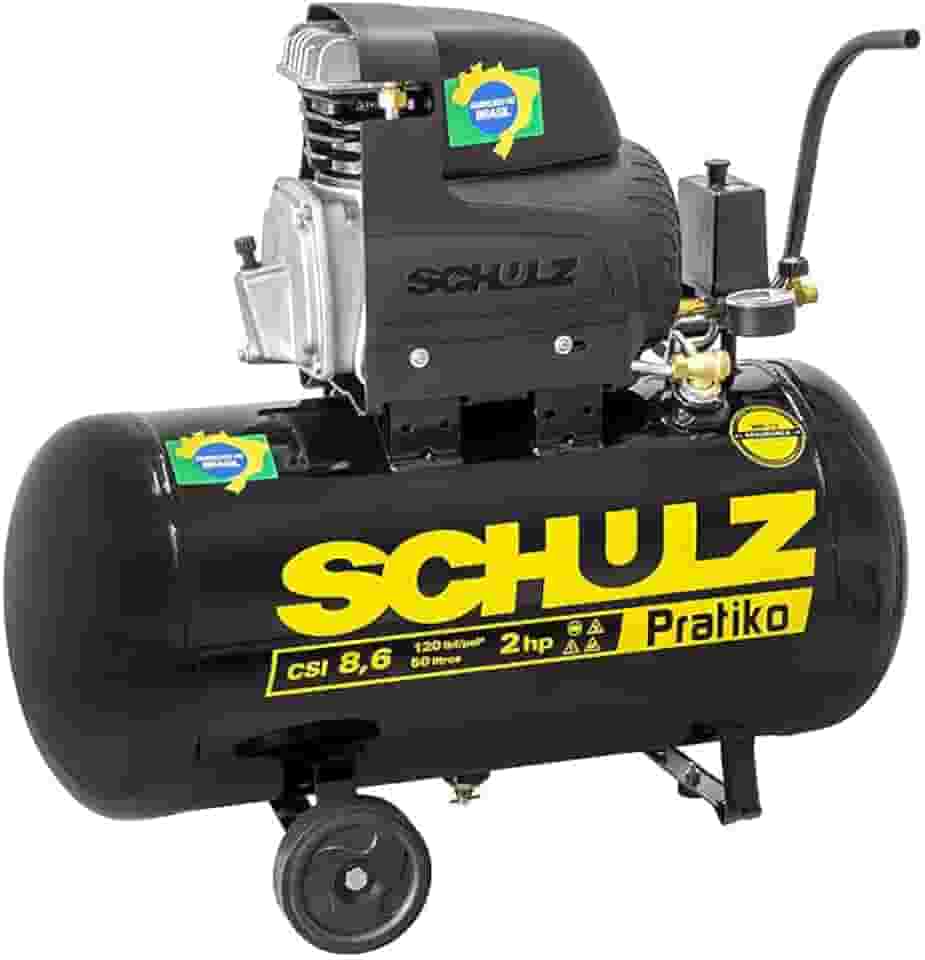 Motocompressor Schulz Pratiko CSI 8,6/50 Litros 120Lbs 2HP Mono 220V - 915.0428-0