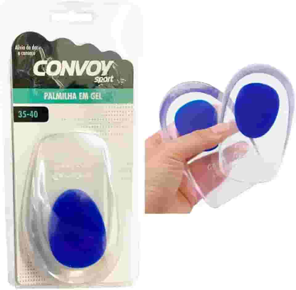 Calcanheira Palmilha Gel Esporão Ortopédica Calcâneo Silicone (35-40)