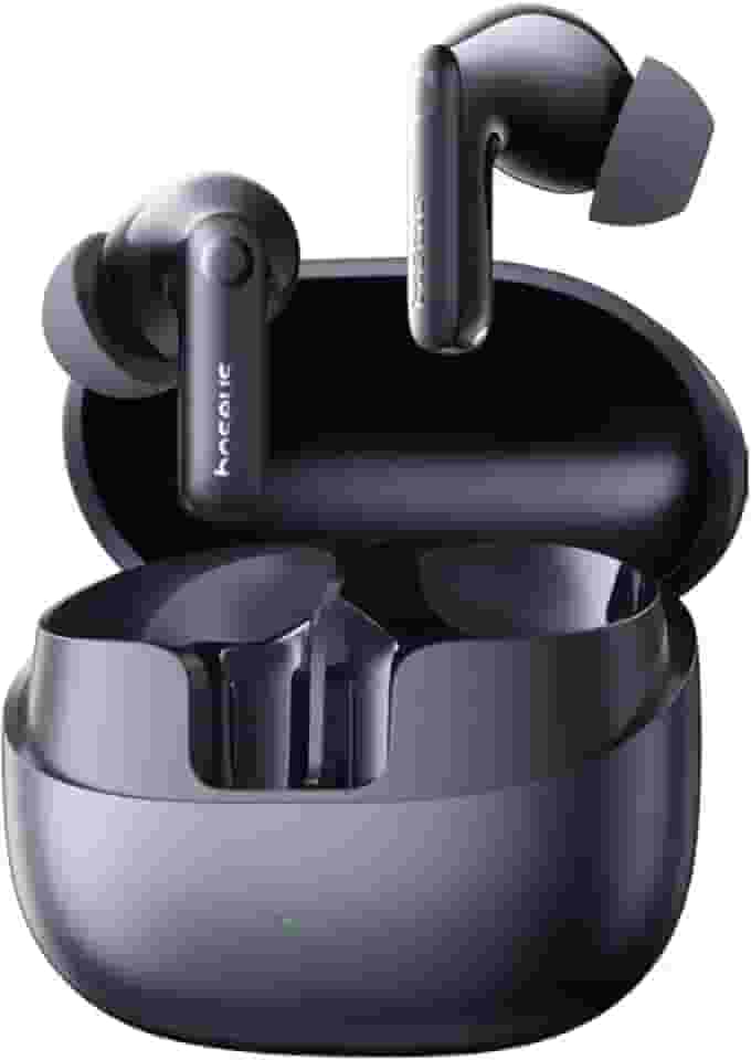 Fones de Ouvido Baseus Bass BP1 Pro Sem Fio com Cancelamento de Ruído, Cancelamento de Ruído Adaptativo em Tempo Real, EQ Ativo Adaptativo, 55H de Tempo de Reprodução, Bluetooth 6.0, Preto