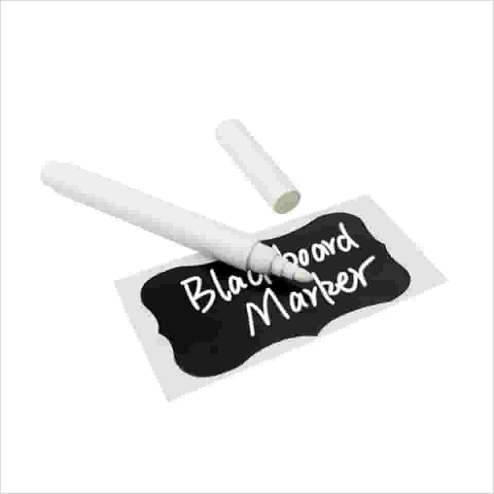 2 Canetas giz liquido branca branco intenso para lousa