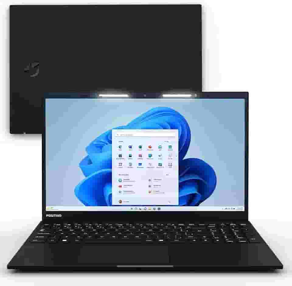 Notebook Positivo Vision i15M Core 3 8GB 512GB 15" FHD Windows – Preto