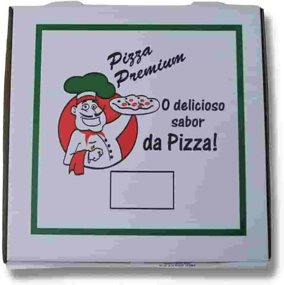 Embalagem Quadrada para Pizza nº 35 (35x35x4cm) Kit com 10 Unidades