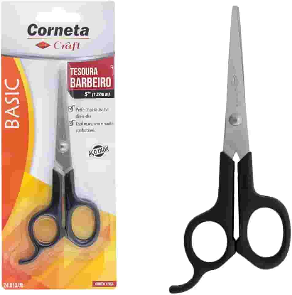 Tesoura Basic Barbeiro 5"