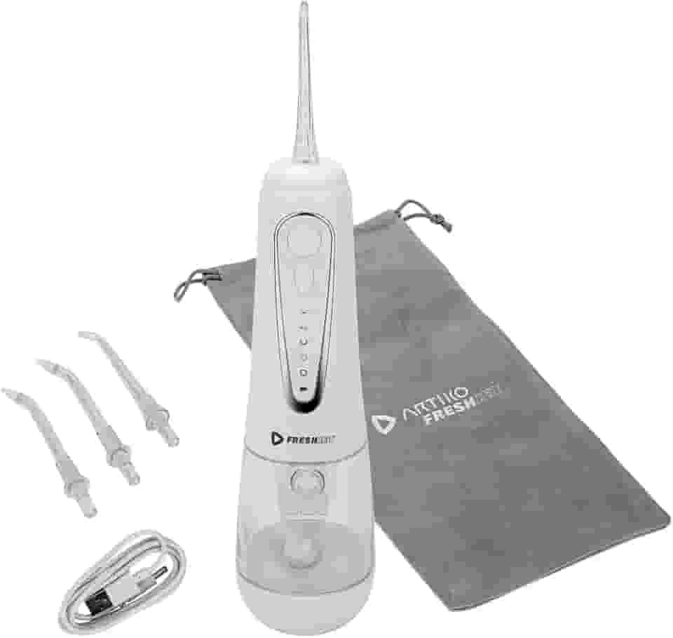 Irrigador Oral Dental Jato De Água Limpeza Bucal Artiko Fresh Jet Portátil Recarregável 4 Bicos