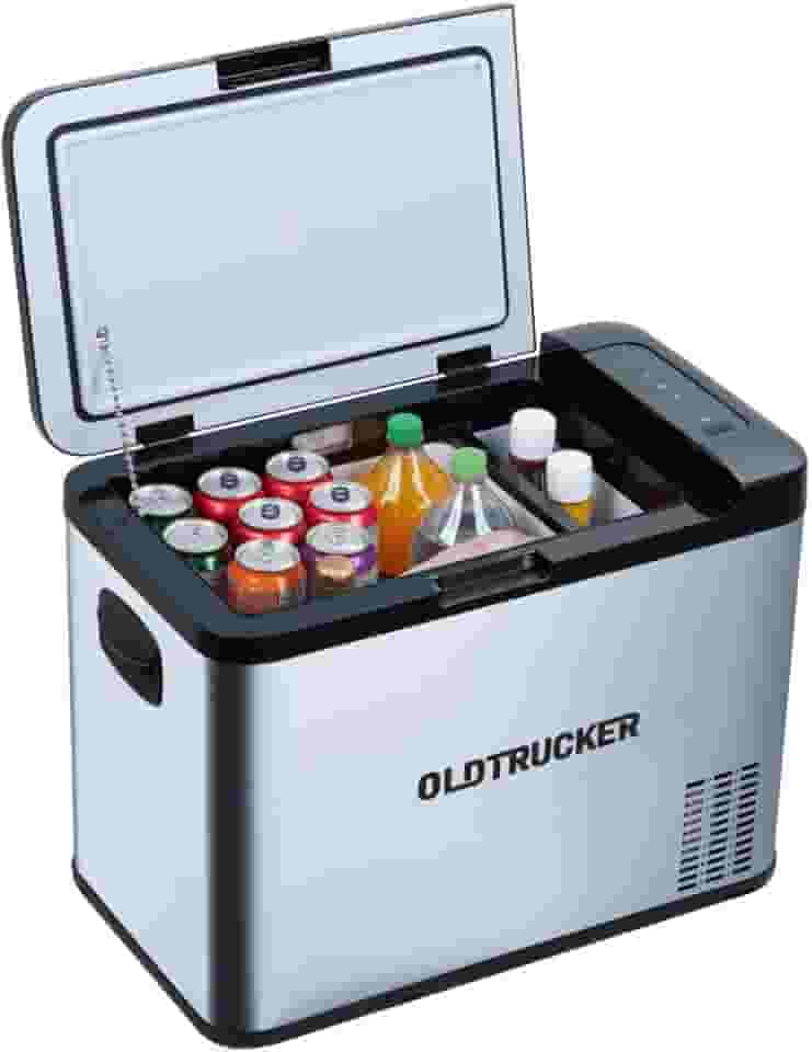 Geladeira Portátil Caminhão Camping Motorhome 35 Litros 12v 24v 110v 220v com Bluetooth - Old Trucker