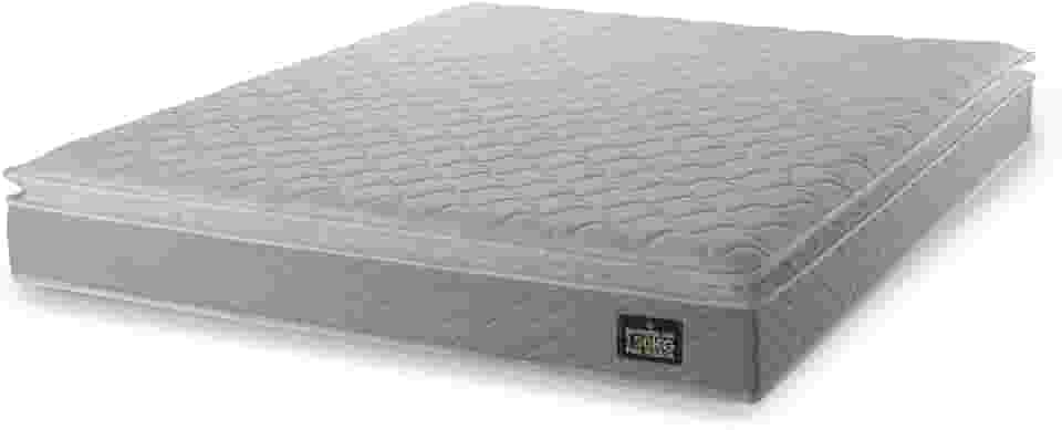 Colchão Casal Strong Pillow Top Espuma D45 138x188x24cm Bege - Suporta até 150kg por Pessoa