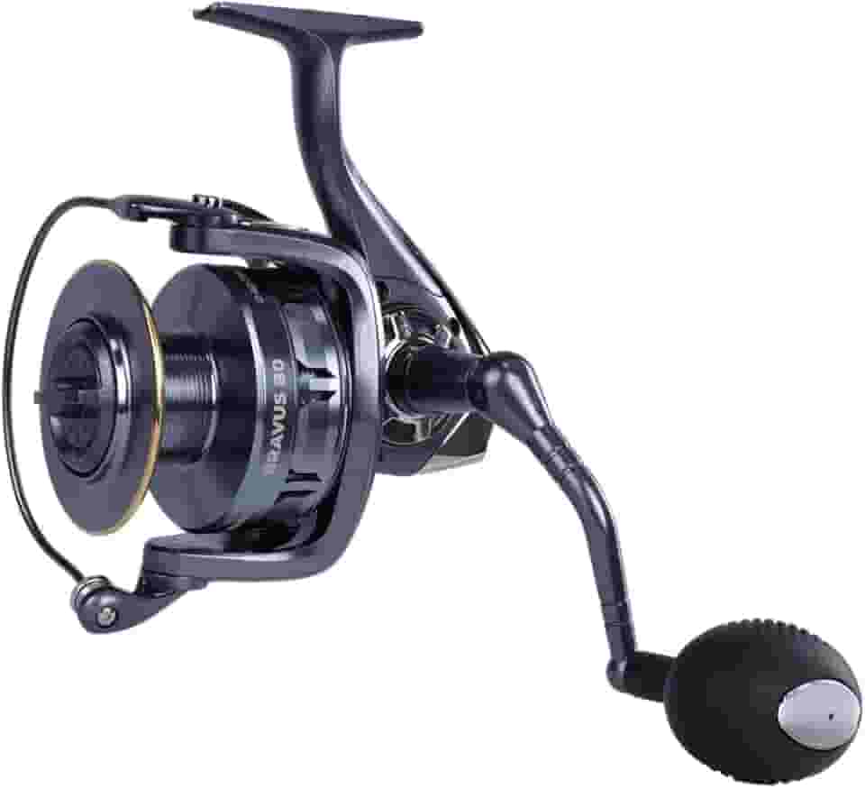 Pesca Brasil, Molinete Bravus 80 4+1 Rolamentos Ambidestro Pesca Esportiva, Drag 25Kg