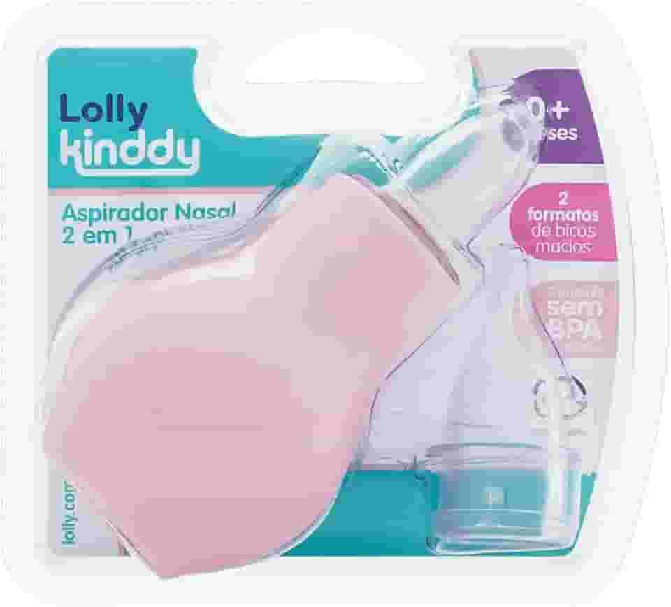 Aspirador Nasal Bebê 2 Em 1 Rosa Lolly