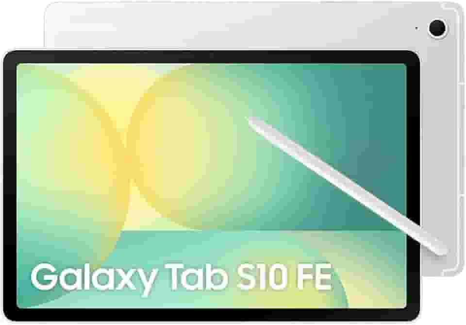 Tablet Samsung Galaxy Tab S10 FE, Prata, 128GB, 8GB RAM, Tela Imersiva de 10.9' 90Hz, Camera Traseira de 13MP, Câmera Frontal de 12MP Ultra Wide, Wifi 6, IP68, Android 15