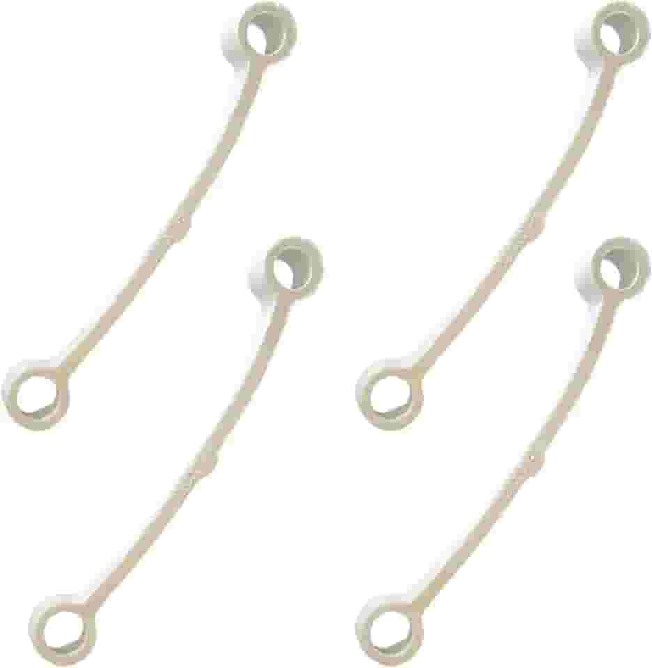 4 Tirantes Lavadora compatível com Brastemp, Consul, Electrolux e outras – para 7 a 12Kg – Branco 11cm – Peça de Reposição