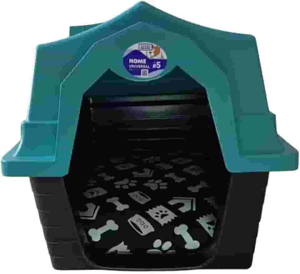 Casa Cachorro Grande N5 Casa Pet Com ProteçãO Raios Uv(Verde Com Colchonete)