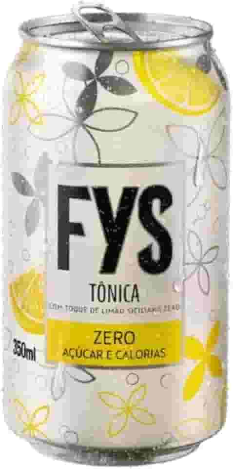 Kit 12 Latas FYS 350ml - ÁGUA TÔNICA OU REFRIGERANTE ZERO (350ml, 12x Água Tônica Zero)