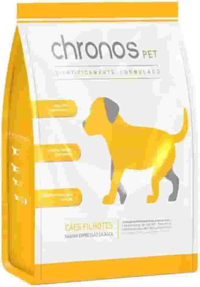 Chronos Ração Pet Super Premium Para Cães Filhotes De Raças Pequenas Sabor Frango 1Kg