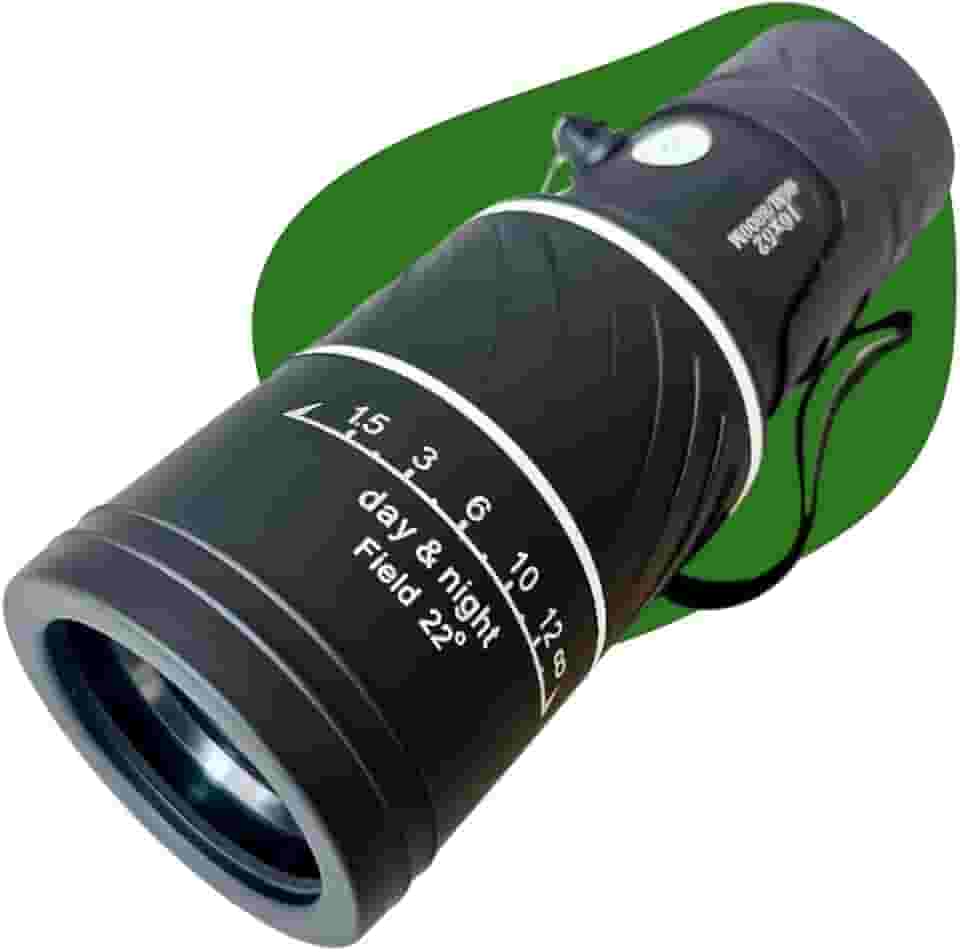 Monóculo Longo Alcance até 8km Profissional 16x52 Alta Definição Lente HD Dia e Noite Tático com Foco Dioptria Ajustável