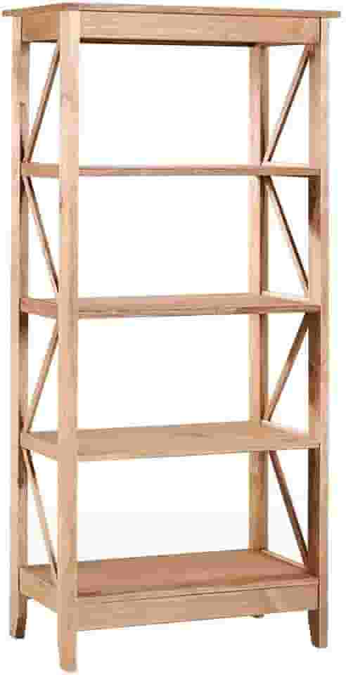 Estante de Madeira Maciça com 4 Nichos Marrom Antique