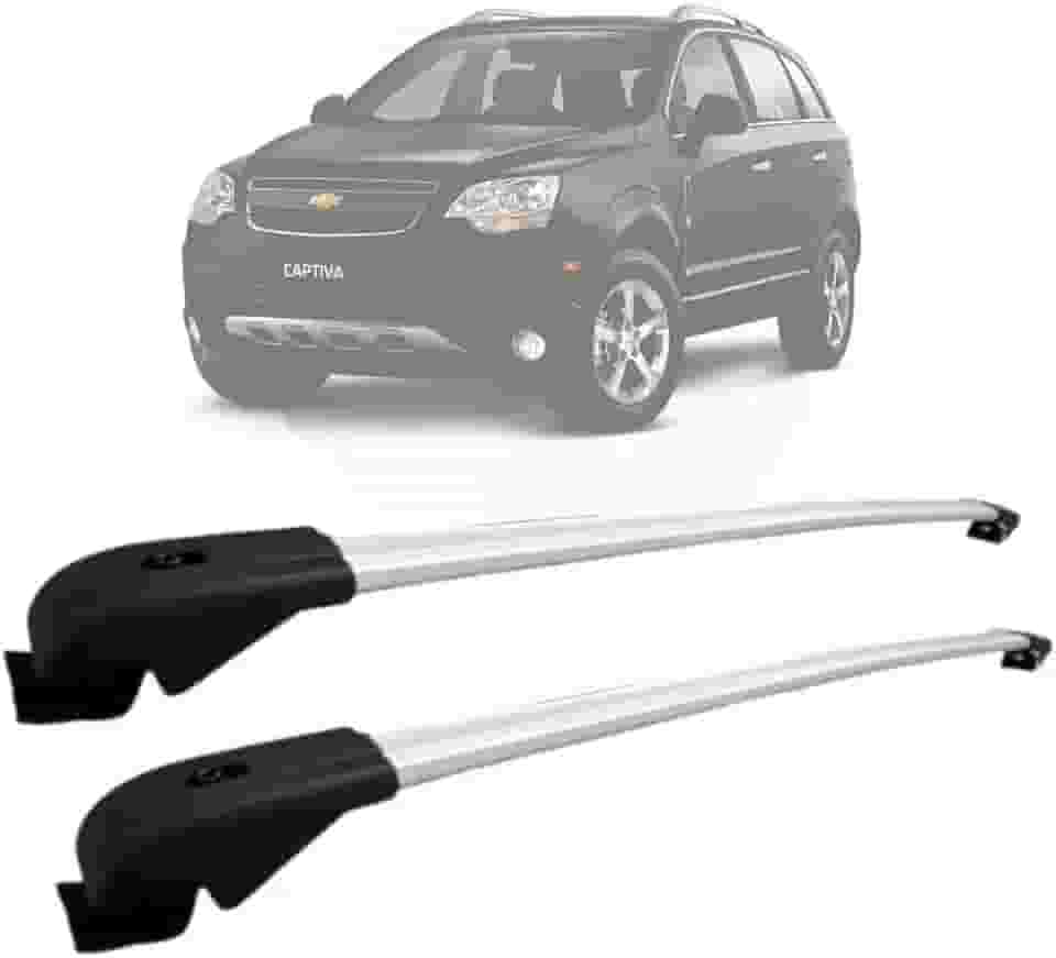 Rack Teto Travessa SND Captiva Bagageiro Gm Alumínio Cor Prata