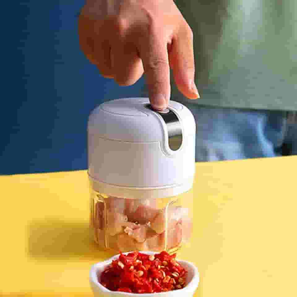 tkwser Mini Moedor e Processador de Alimentos sem Fio Recarreg�vel para Alho, Suco e Vegetais