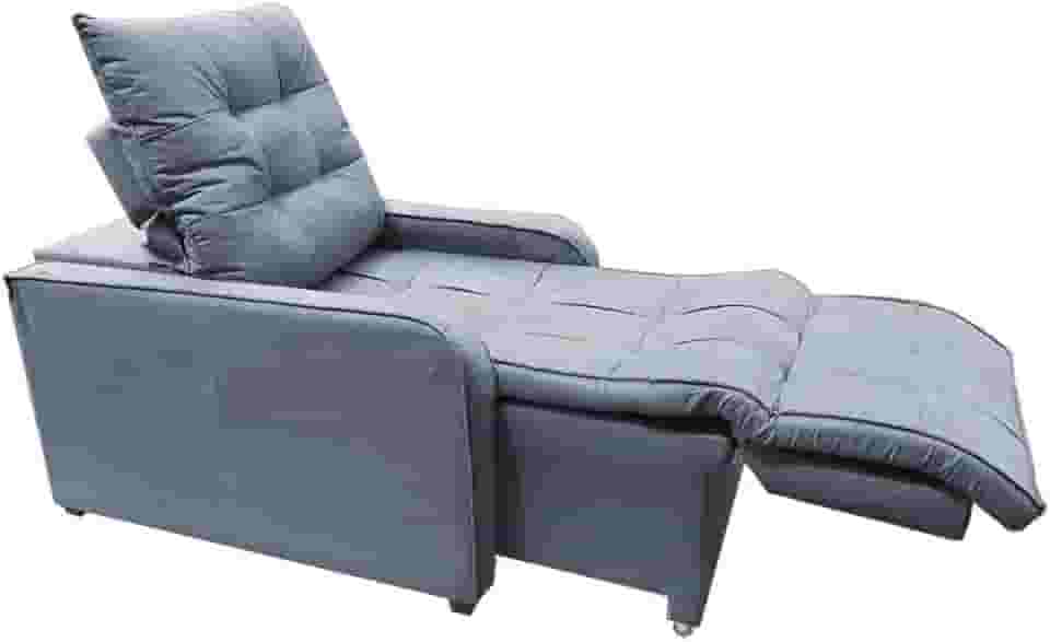 Poltrona Retratil e Reclinavel Com Rodape Regulavel Azera Grafitte