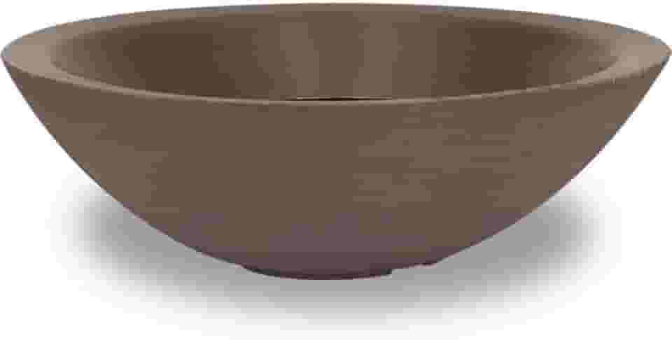 Vaso Bacia Grande Polieitleno Decorativo Rosa do Deserto Cactos Suculentas N4 (Marrom)