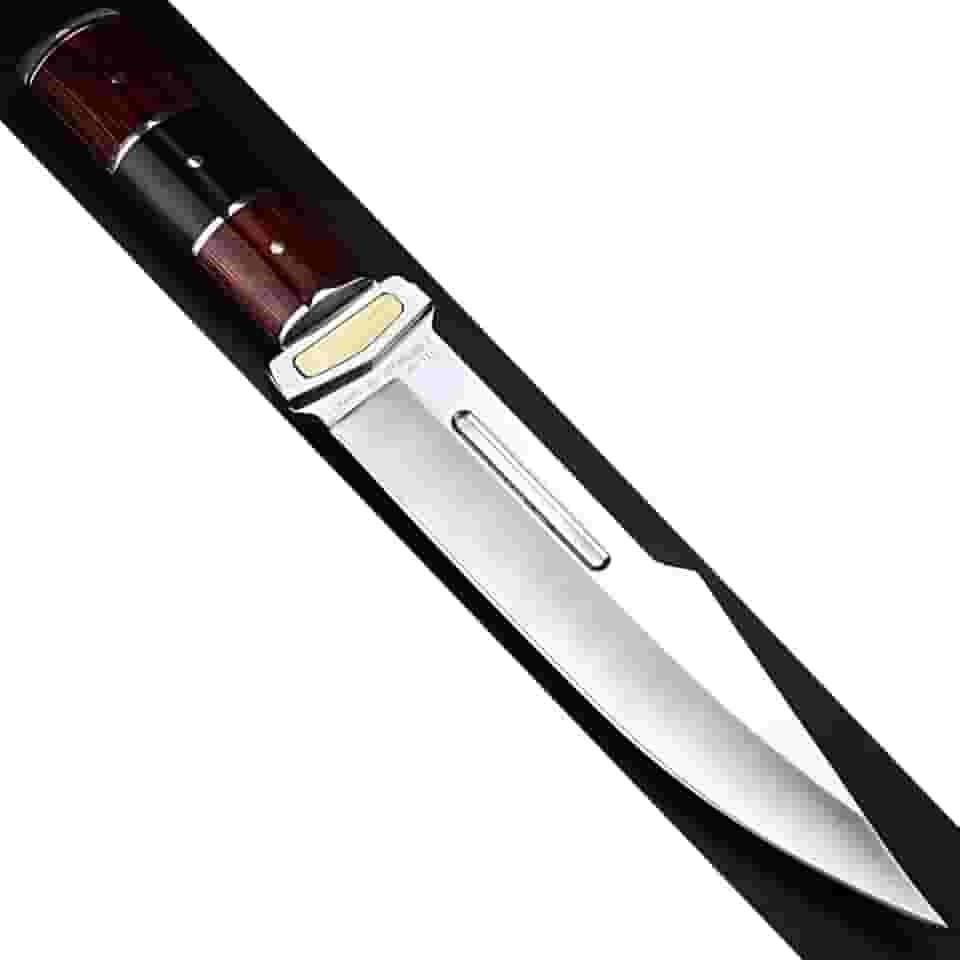 Faca Artesanal para Churrasco com Cabo em Madeira Rubi, Lâmina em Aço Inox