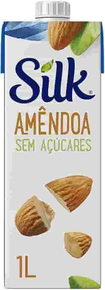 Silk - Bebida Vegetal Amêndoa, Sem Açúcar, 1L