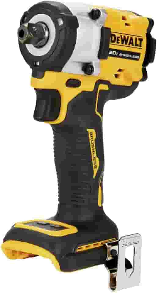 DEWALT Chave de impacto ATOMIC 20V MAX* 1/5.1 cm sem fio com bigorna de pino de retenção (apenas ferramenta) (DCF922B)