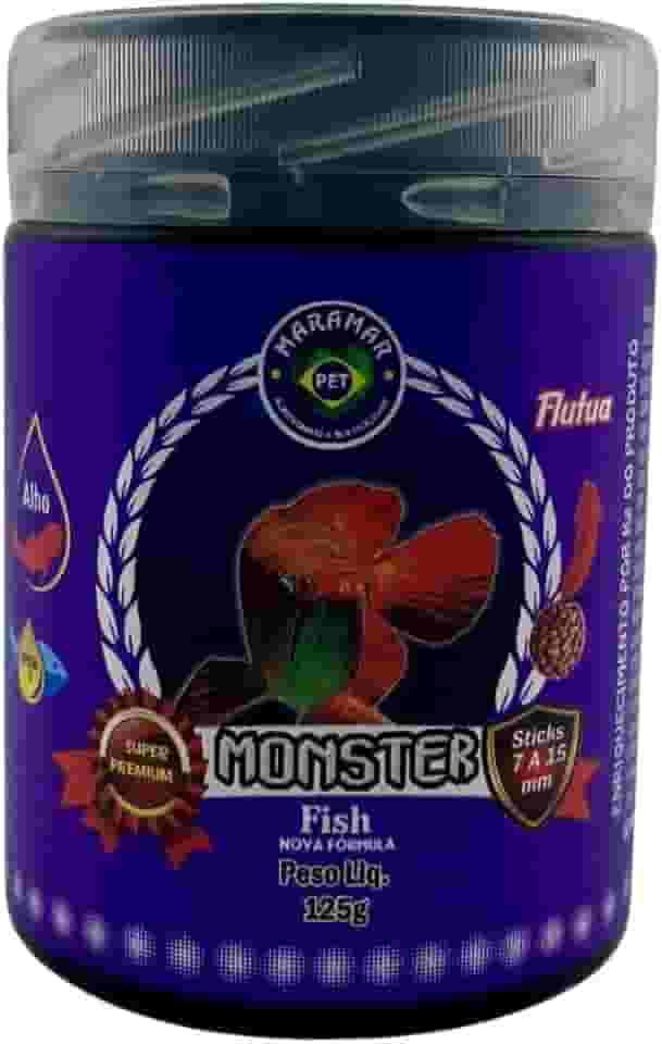 Ração Para Peixes Monster Fish 125g Maramar