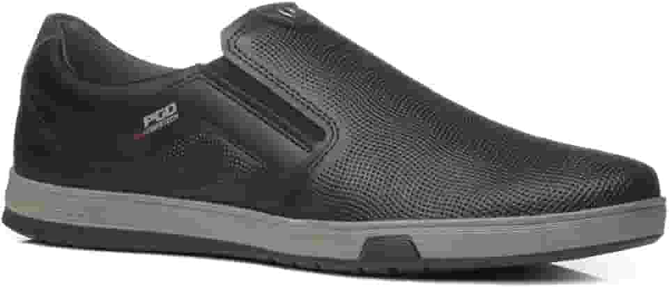 Sapatênis Slip On Masculino Microfibra Preto Pegada 170422-03