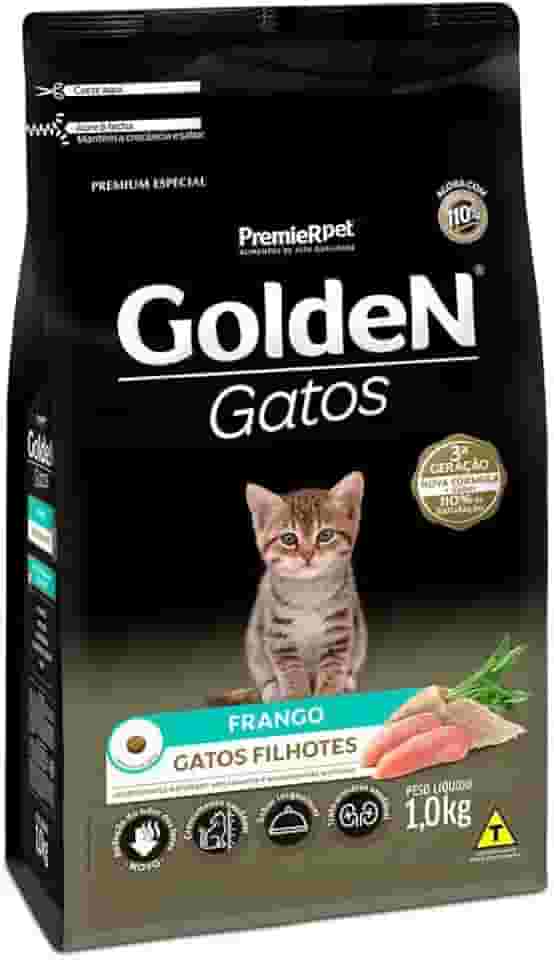 Ração Golden Gatos Filhotes Sabor Frango - 1kg Premier Pet Filhotes