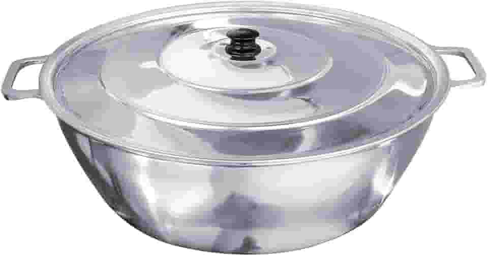 Tacho Alumínio Fundido Polido Industrial Grosso Hotel 50cm 20L