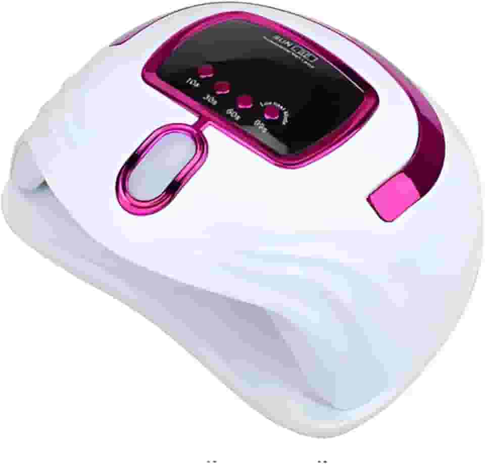 Cabine LED UV Profissional 268W Bivolt para Unhas de Gel, Acrígel, Polygel e Fibra – Manicure e Pedicure (Rosa)