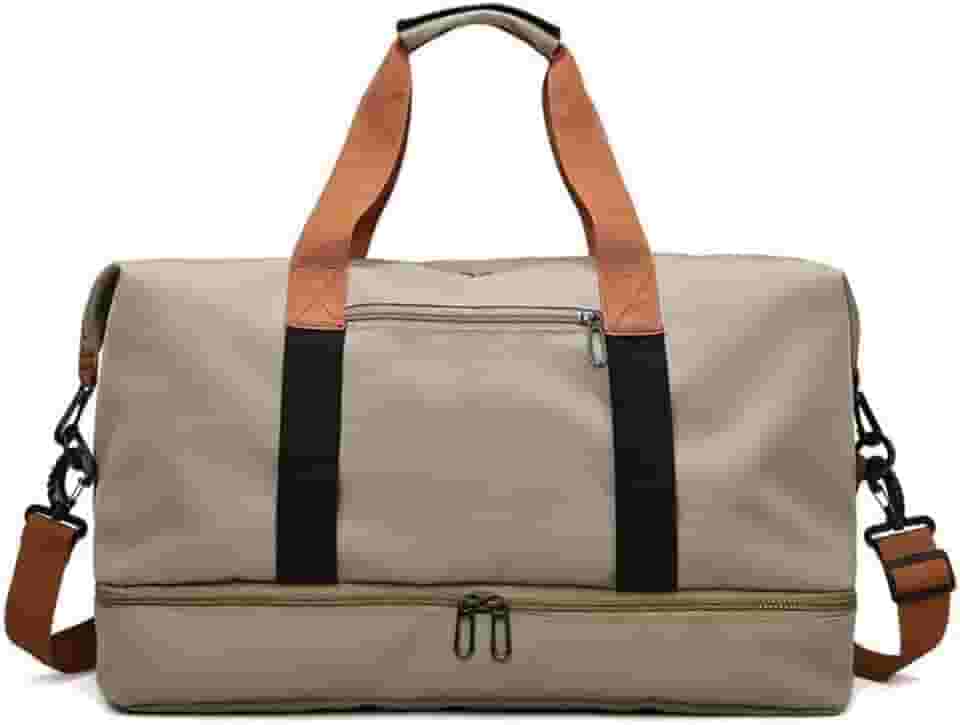 Bolsa grande com EXTENÇÃO para viagem, academia e um grande passeio.(Caqui)