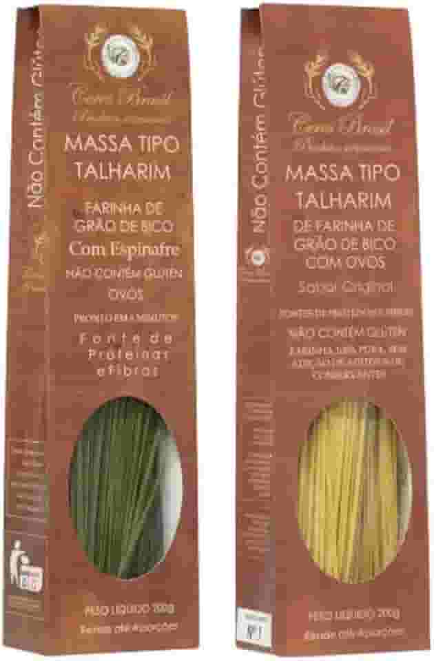 Kit 2 Talharim Grão de Bico Ceres: Tradicional, Espinafre