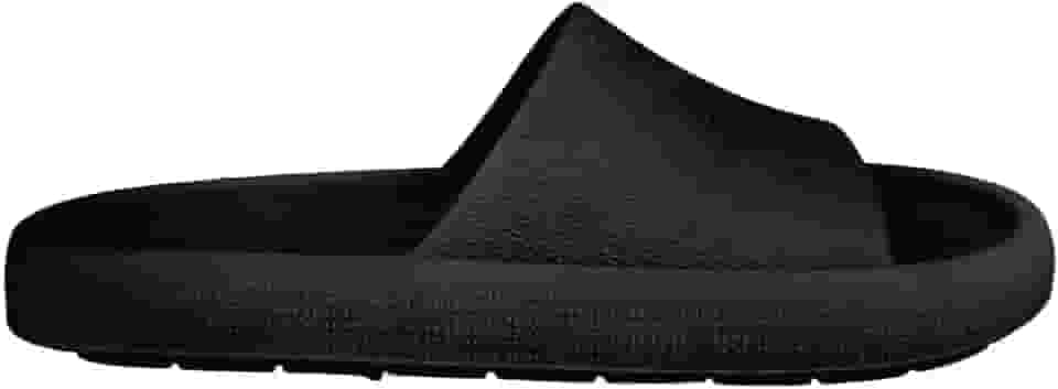 Chinelo Slide Nuvem Ortopédico Feminino Confortável Leve Preto Nanda Manu