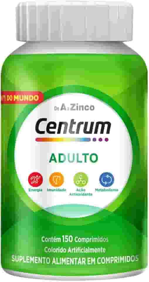 Centrum Adulto Multivitaminico Diário Adulto de A a Z, com Magnesio e Vitamina D, 150 comprimidos