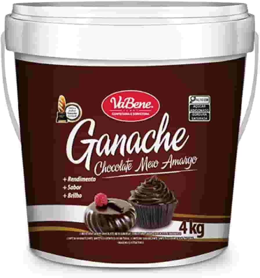 Ganache Sabor Chocolate Meio Amargo 4Kg Vabene