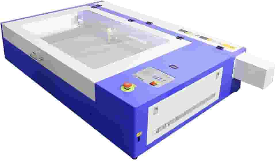 Máquina Cnc Router Laser Corte e Gravação Sensor Fluxo de Água 60x40cm 50w Mesa Fixa