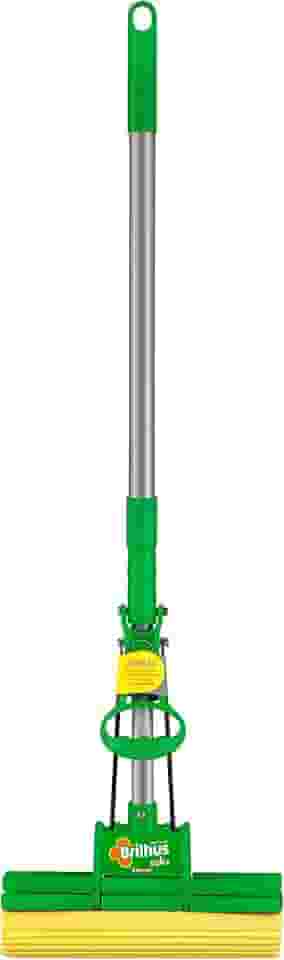 Brilhus - Mop Sek+ Lava e Seca com Esponja de Alta Absorção e Cabo Retrátil até 89cm para Limpeza Pesada, Bettanin