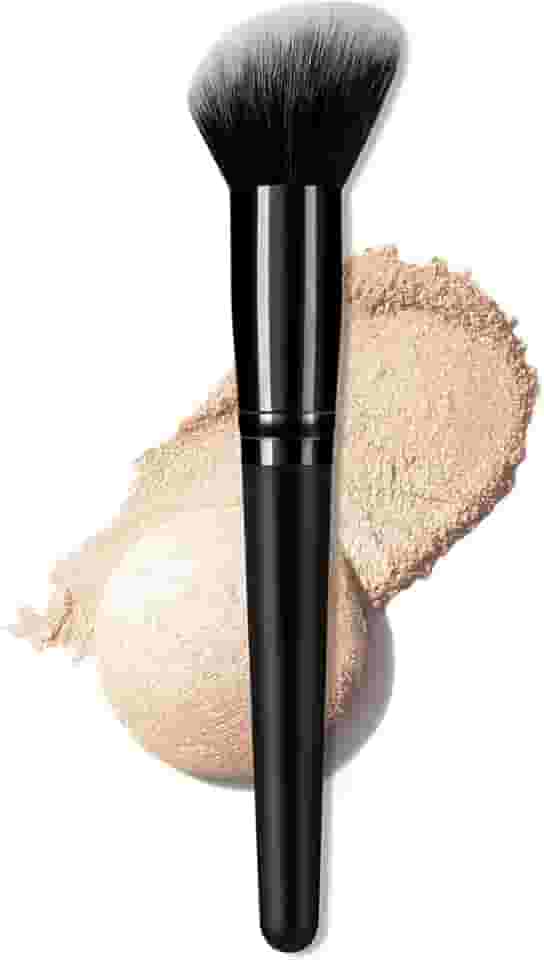 Pincel de contorno único - cabeça angular precisa, cerdas sintéticas densas para produtos de contorno de creme, pó e líquido, ideal para definir maçãs do rosto, mandíbula e nariz - Ferramenta de